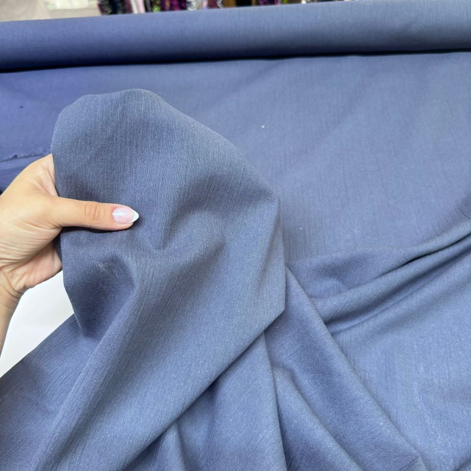 Organik Pamuk Şile Bezi Kumaş Koyu İndigo Renk