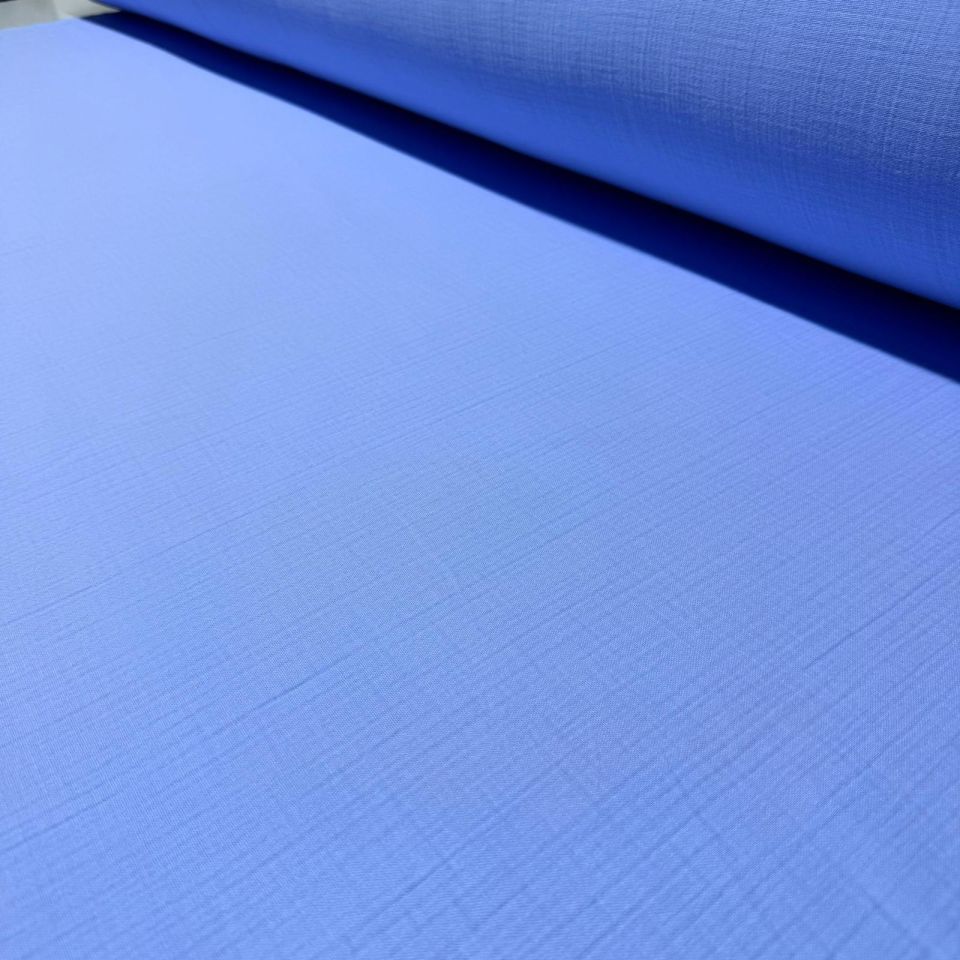 Çift Kat Müslin Kumaş En 150 cm  %100 Pamuk Organik Bebe Mavi