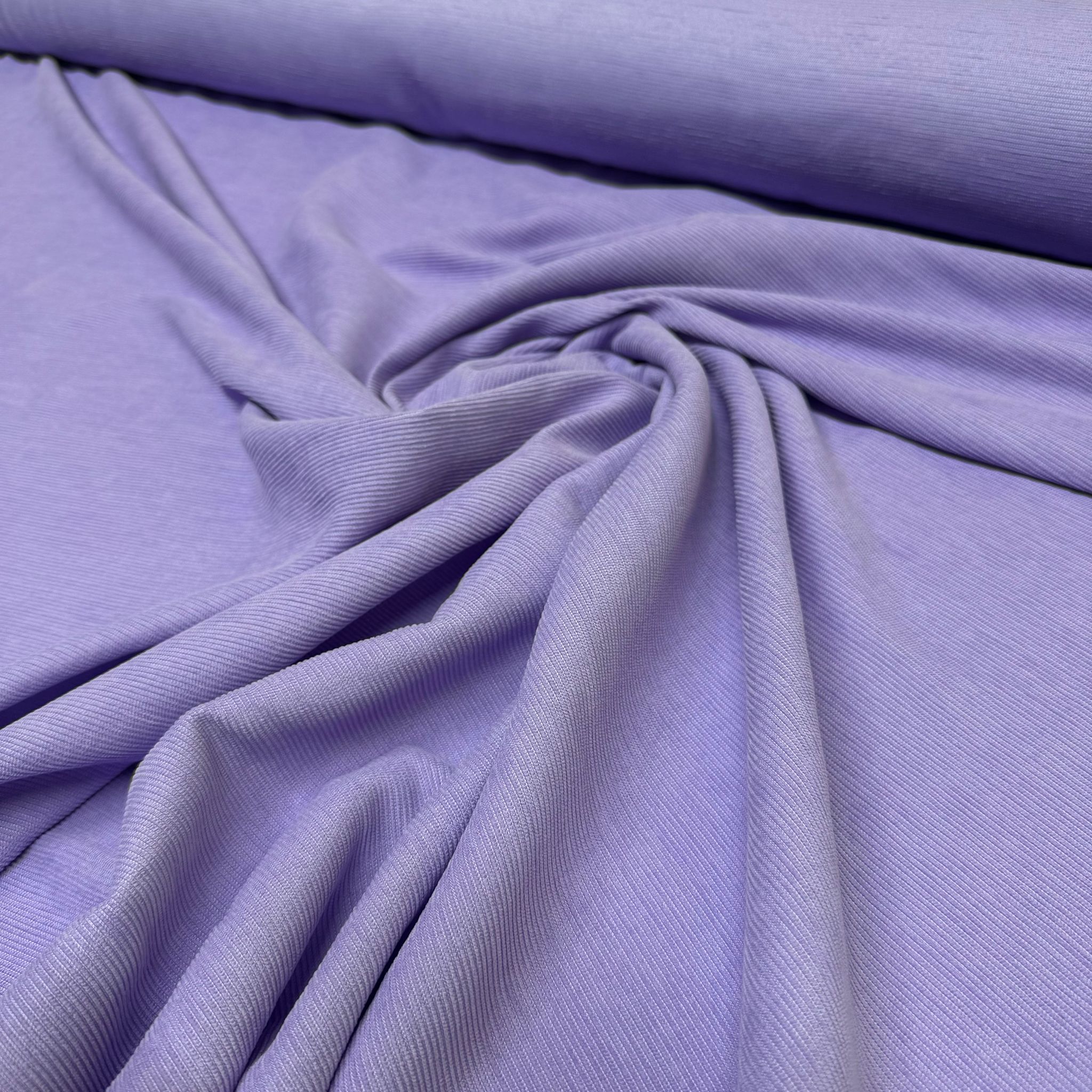 İtalyan Fitilli Kadife Kumaş Çift En Lila