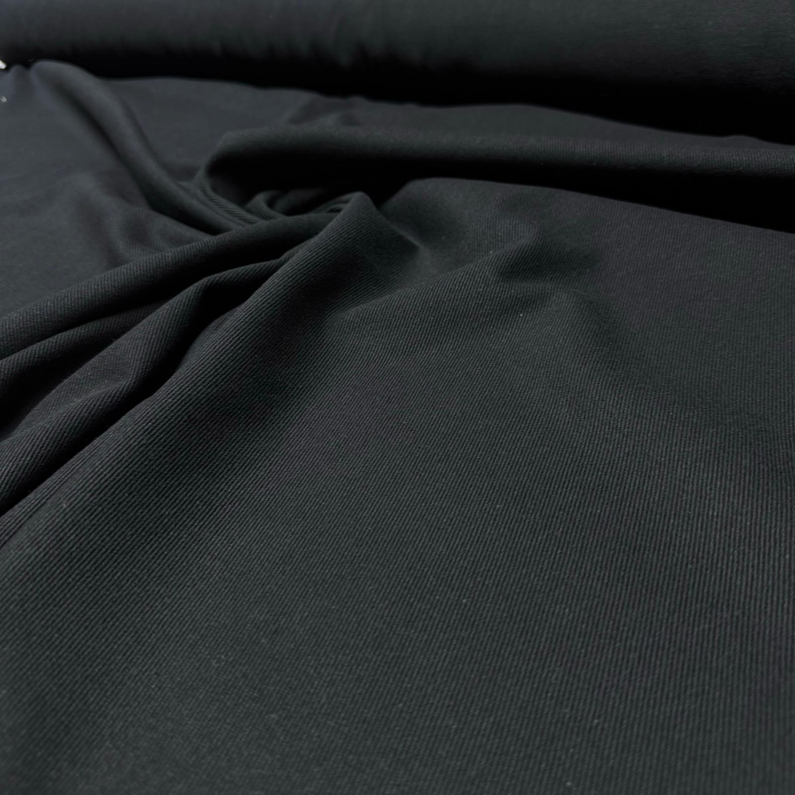 Gabardin Kumaş %100 Pamuk Çift En Siyah Renk