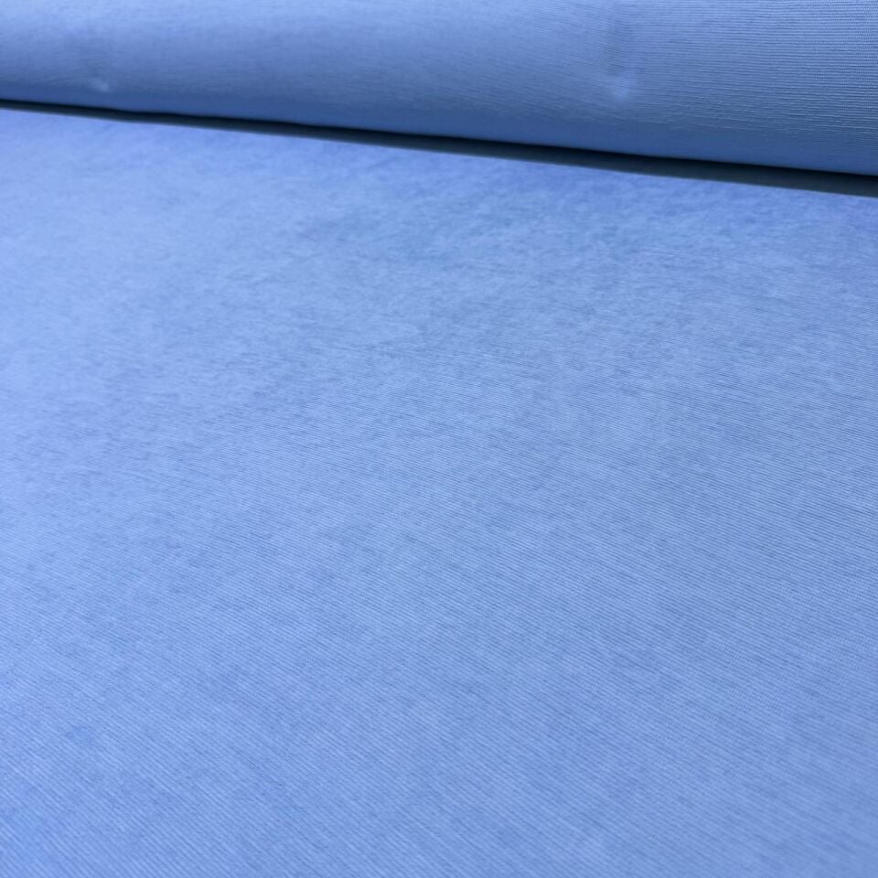 İtalyan Fitilli Kadife Kumaş Çift En Bebe Mavi