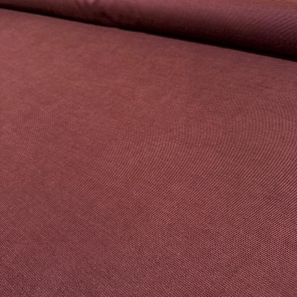 İtalyan Fitilli Kadife Kumaş Çift En Taba