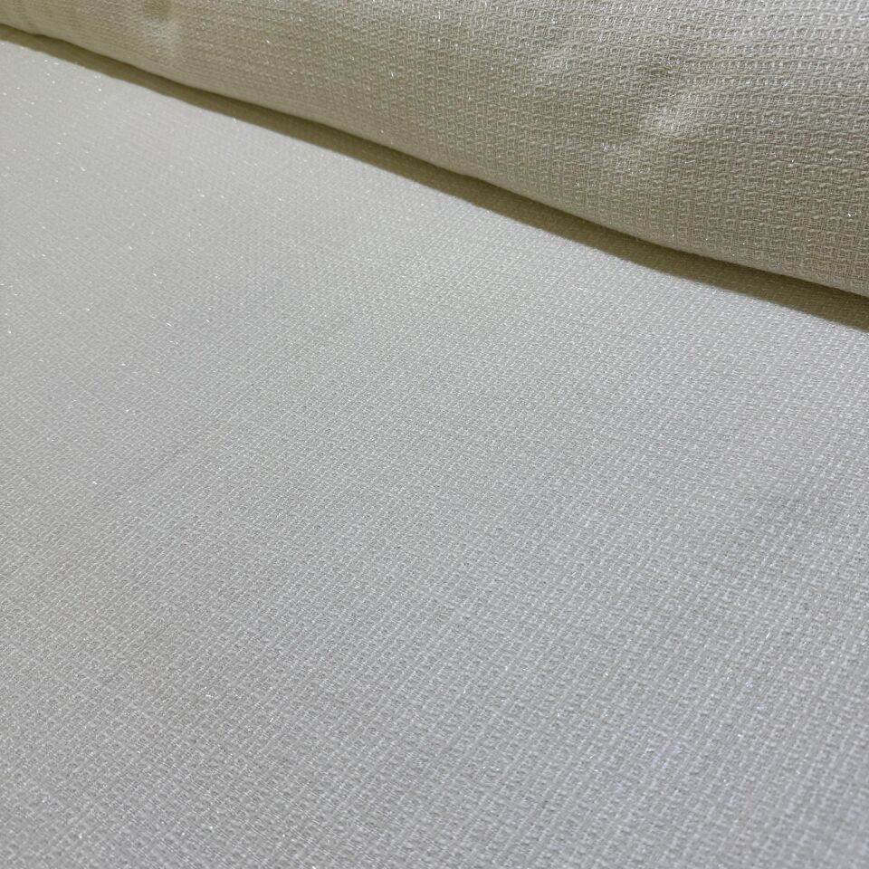 Tüvit Şanel Kumaş Çift En Simli Krem