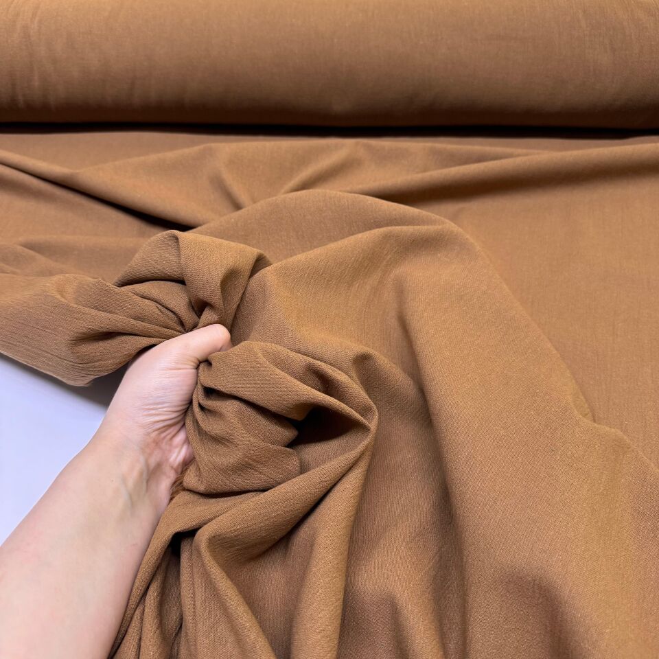 Şile Bezi Kumaş %100 Pamuk Çift En Taba & Kahverengi